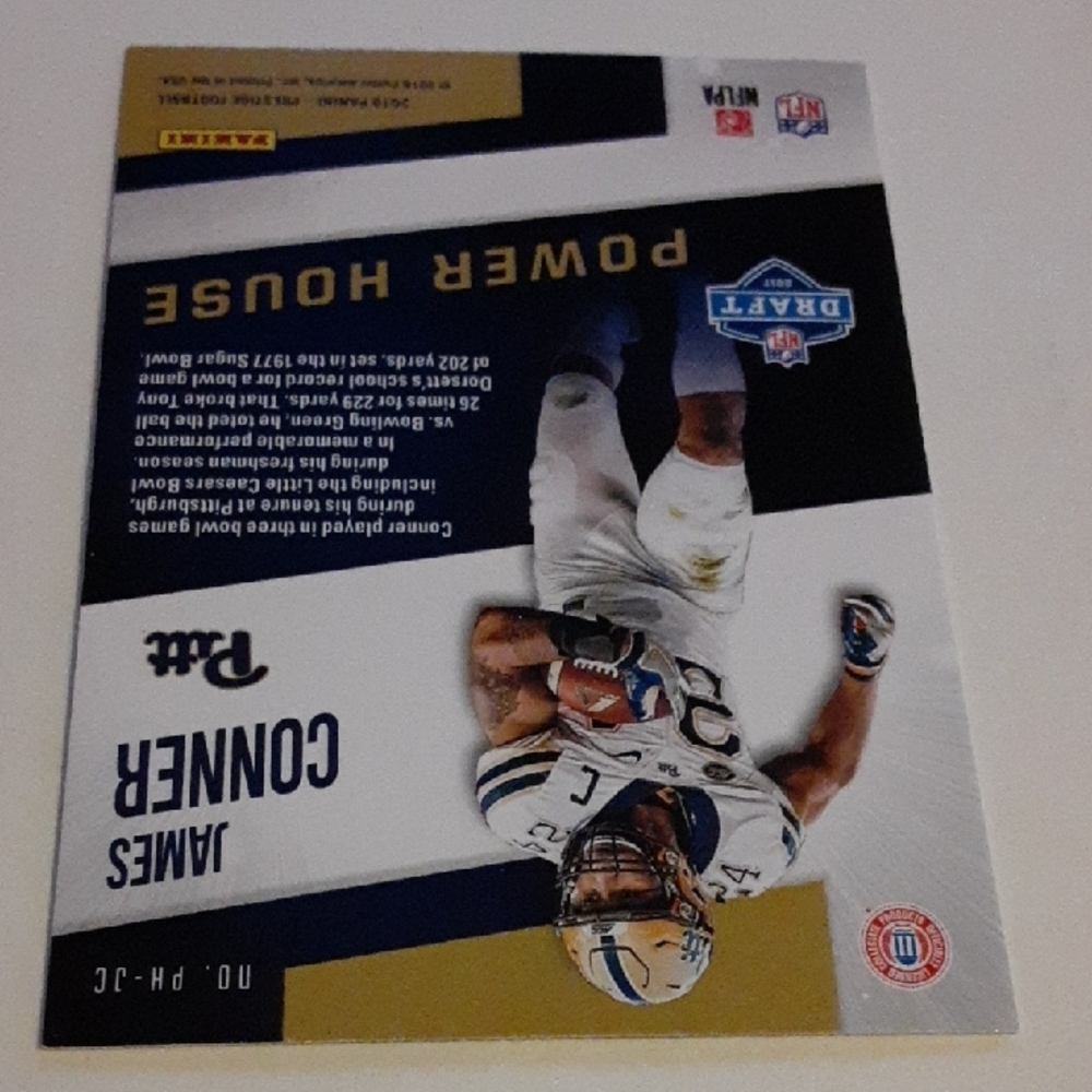 James Conner Panthers Power House NCAA Football Card - Picture 4 of 4